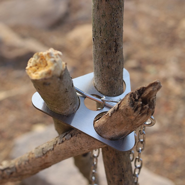 Stainless Steel Camping Tripod - Camping Cooking Tripod 评论和价格