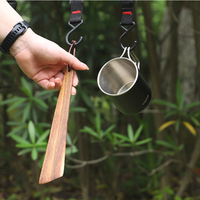 Wooden Spatula Portable Turner - Camping Cooking Recipes 评论和价格