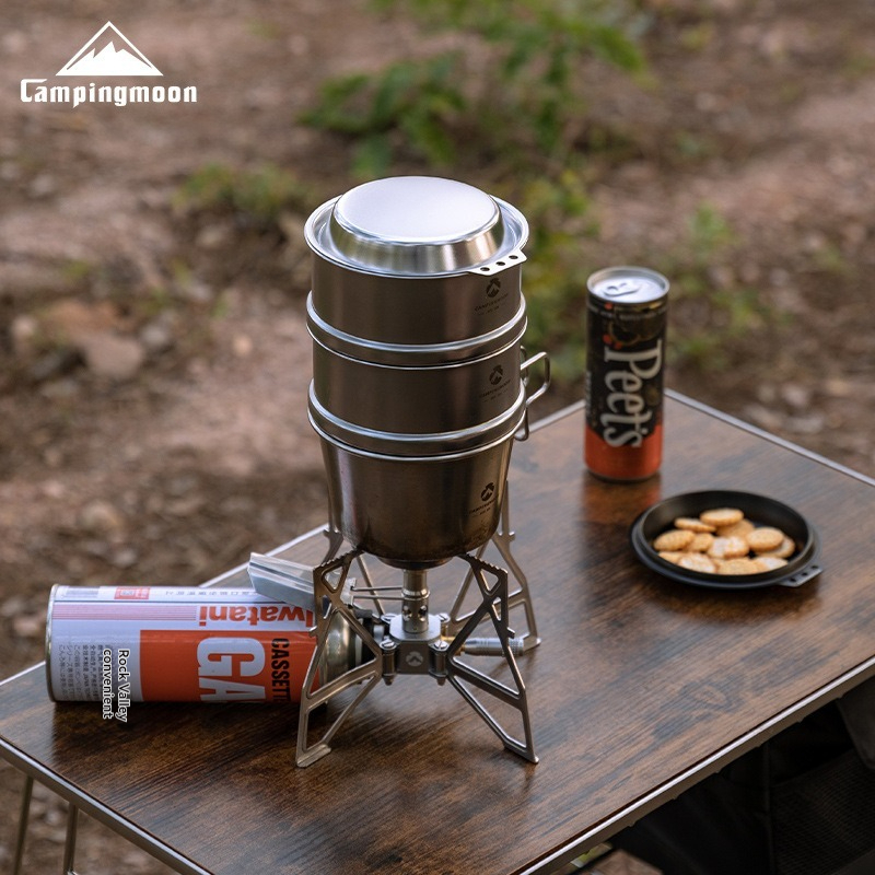 CAMPINGMOON S-SD Stainless Ste - Camping Cooking Snow 评论和价格