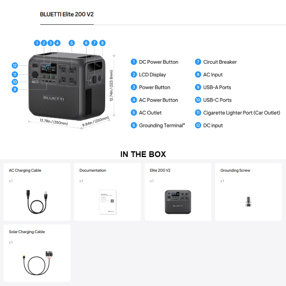 【Renew】BLUETTI Elite 200 V2 Po - Camping Cooking Box 评论和价格