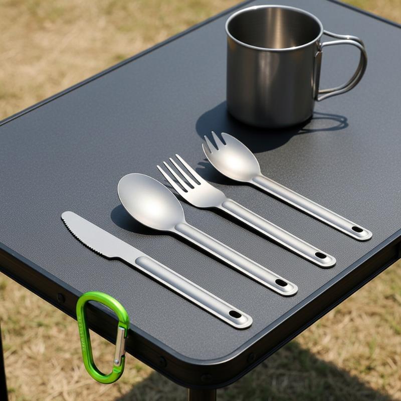 Portable Titanium Long Handle  - Camping Cooking Bundle 评论和价格