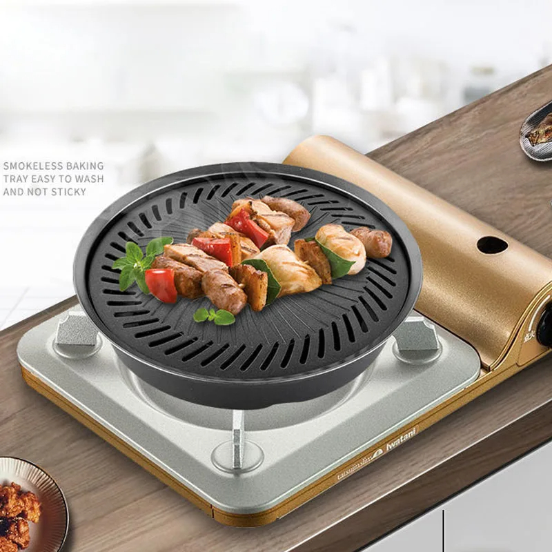 Korean Non-stick Barbecue Tray - Camping Cooking Flat Top 评论和价格