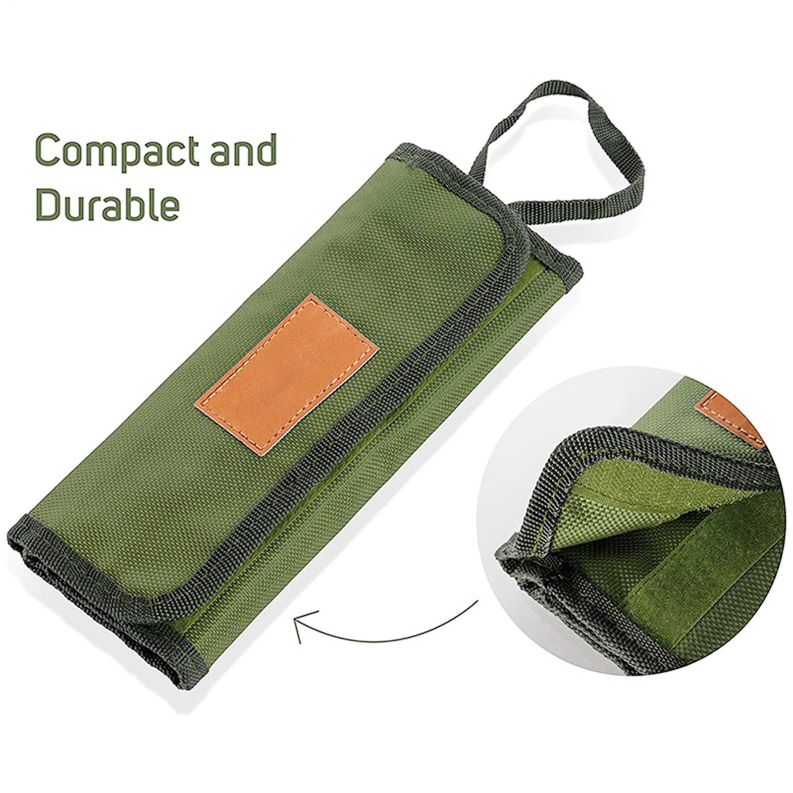 Camping Tableware Roll Bag Cam - Camping Cooking Utensil Holder 评论和价格