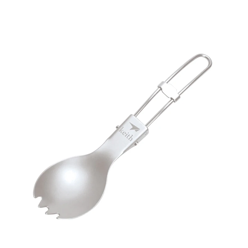Keith Outdoor Titanium Folding - Camp Spork Set 评论和价格