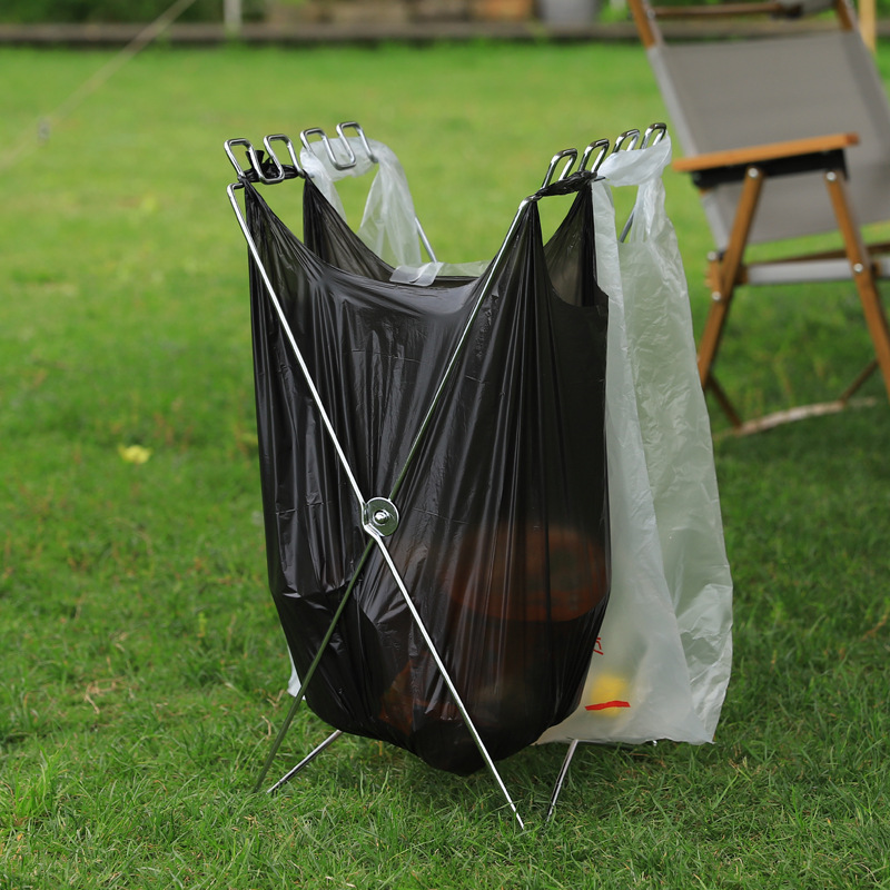 Portable Folding Garbage Bag H - Camping Cooking Utensil Holder 评论和价格
