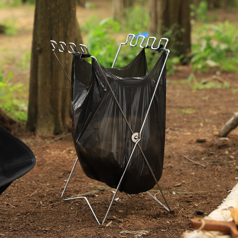 Portable Folding Garbage Bag H - Camping Cooking Utensil Holder 评论和价格