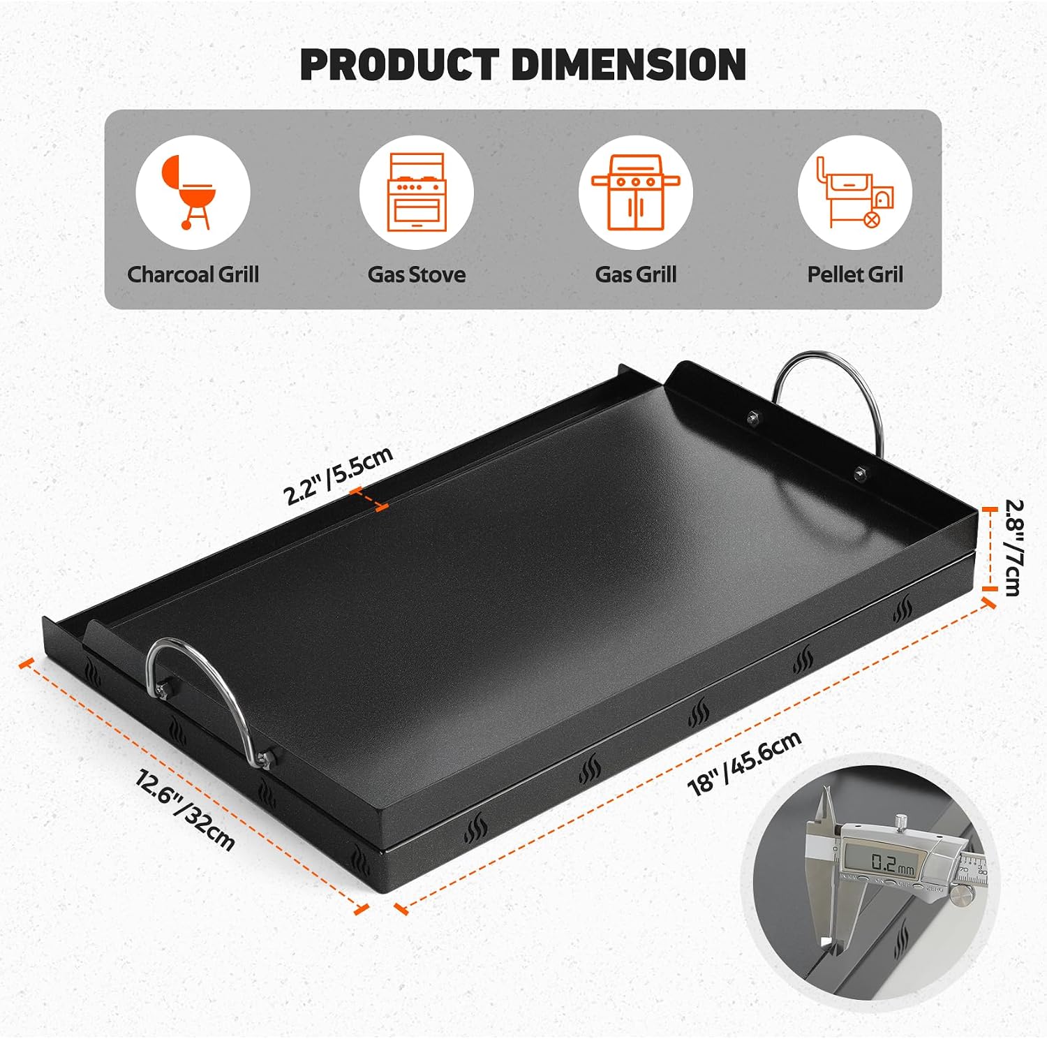 Universal BBQ Griddle Flat Top - Camping Cooking Flat Top 评论和价格