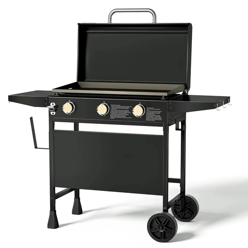 Wheeled Outdoor Flat-Top Cooki - Camping Cooking Flat Top 评论和价格