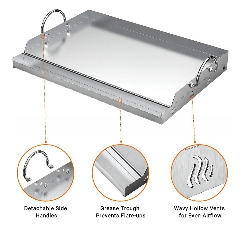 Stainless Steel Griddle BBQ To - Camping Cooking Flat Top 评论和价格