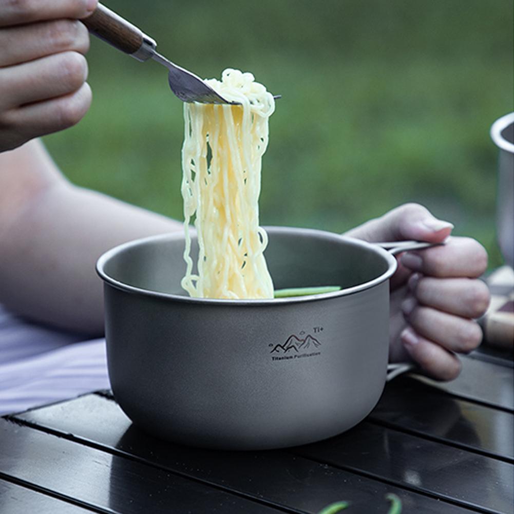 Compact Titanium Alloy Camping - Camping Cooking Noodles 评论和价格