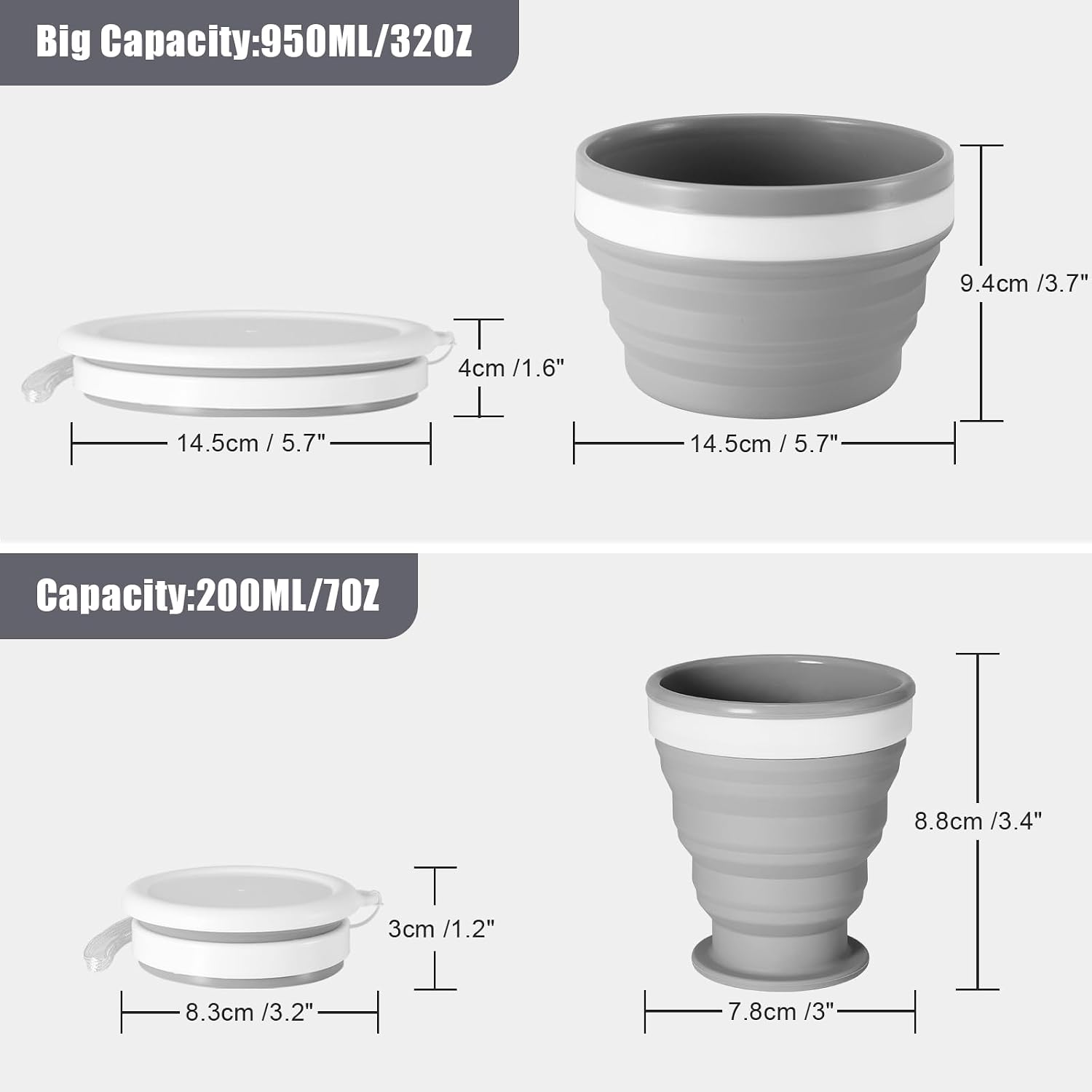 Collapsible Silicone Cup and B - Camp Spork Set 评论和价格