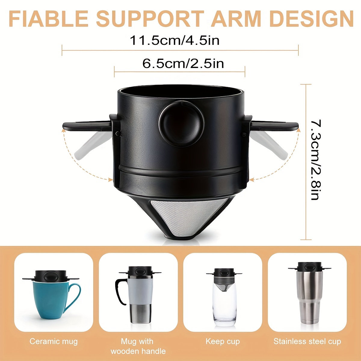 Coffee Filter Cup Portable Reu - Pocket Coffee Maker 评论和价格
