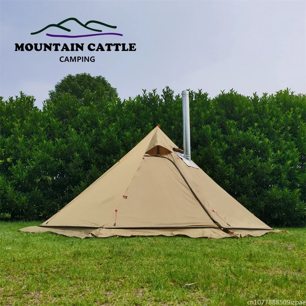 hot Pyramid Tent With Snow Ski - Camping Cooking Snow 评论和价格