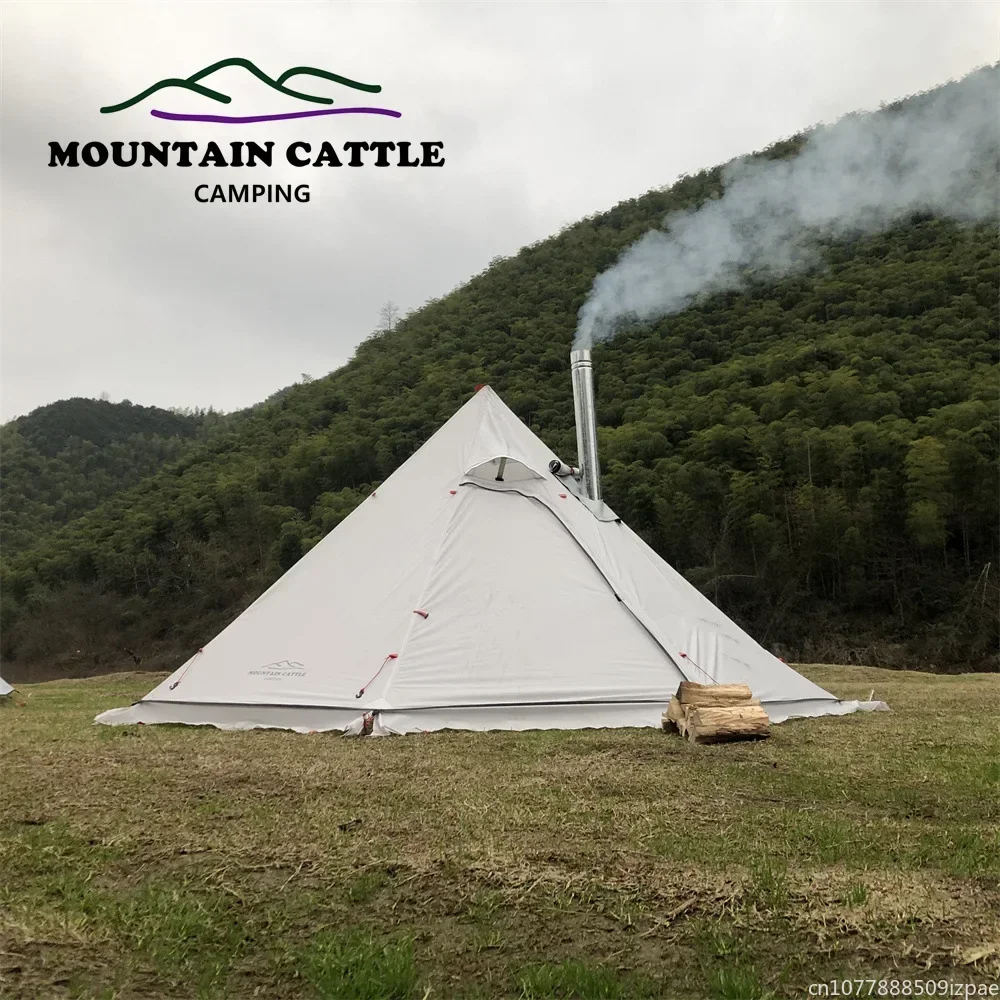 hot Pyramid Tent With Snow Ski - Camping Cooking Snow 评论和价格